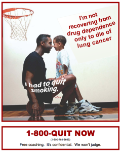 1-800-QUIT NOW poster
