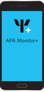 screenshot of the APA Monitor+ app