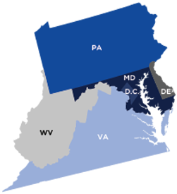 Picture of HHS Region 3 states