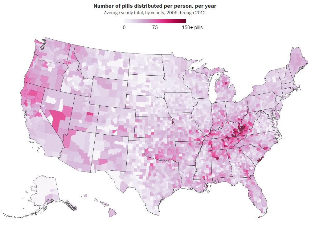 DEA interactive opioid sales map