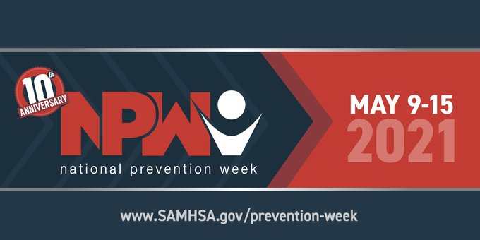 National Prevention Week 2021 social media banner